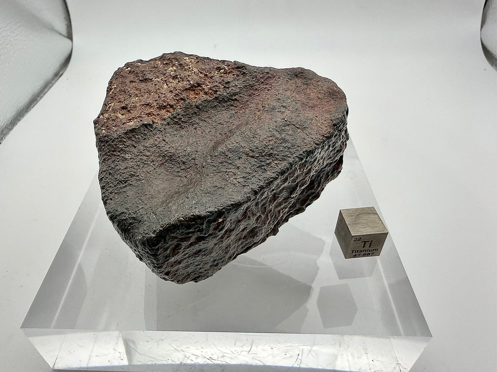 NWA XXX ordinary chondrite 316.40g -- complete fusion crust coverage showing minimal terrestrial weathering since 2024 find