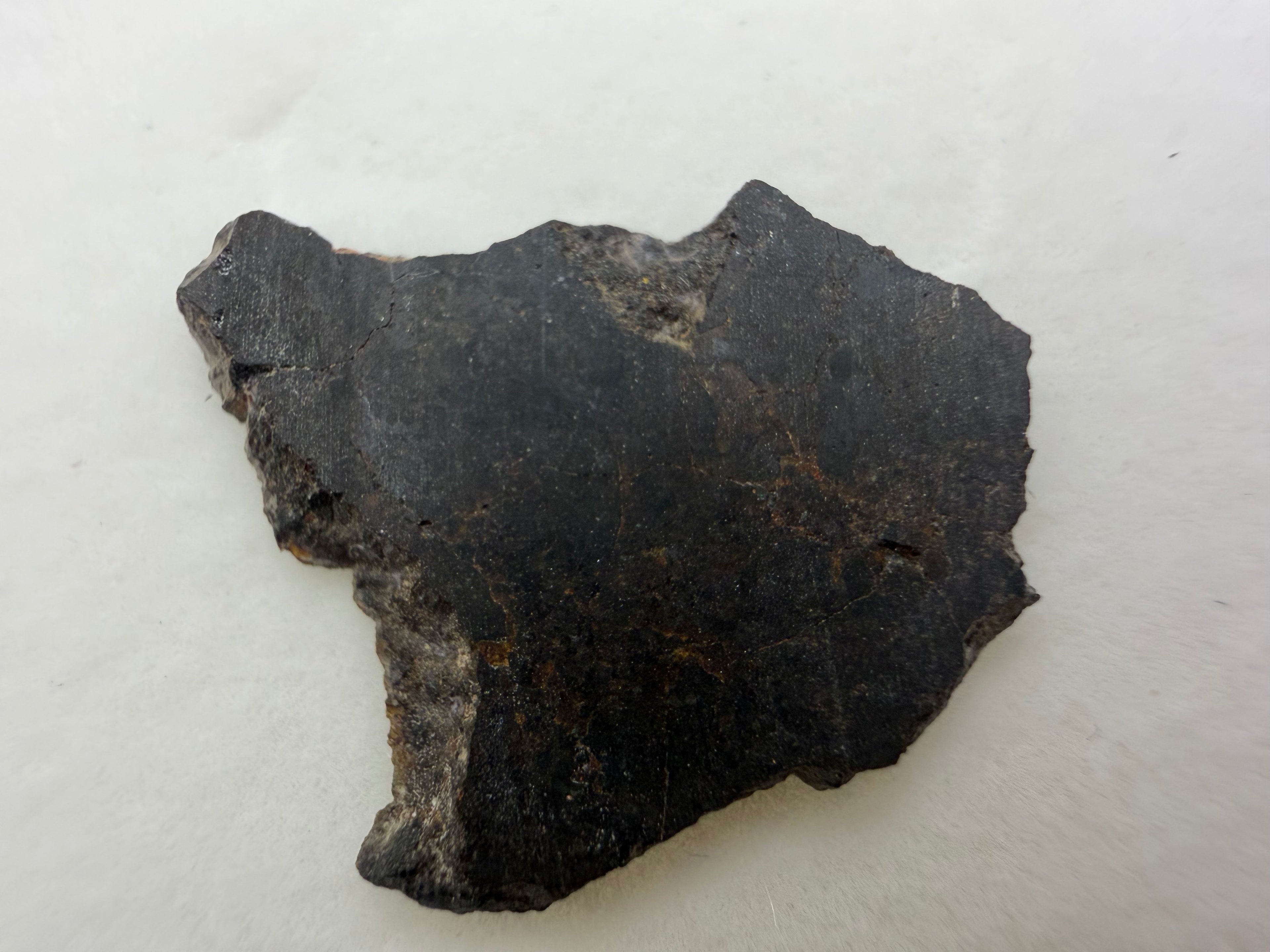 Rafsa 005 plutonic angrite 1.00g -- coarse mineral grains visible in compact individual specimen