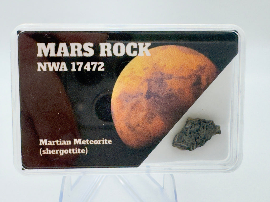 NWA 17472 Mars meteorite 0.10g -- shock-metamorphosed mineral grains and maskelynite glass from impact ejection event