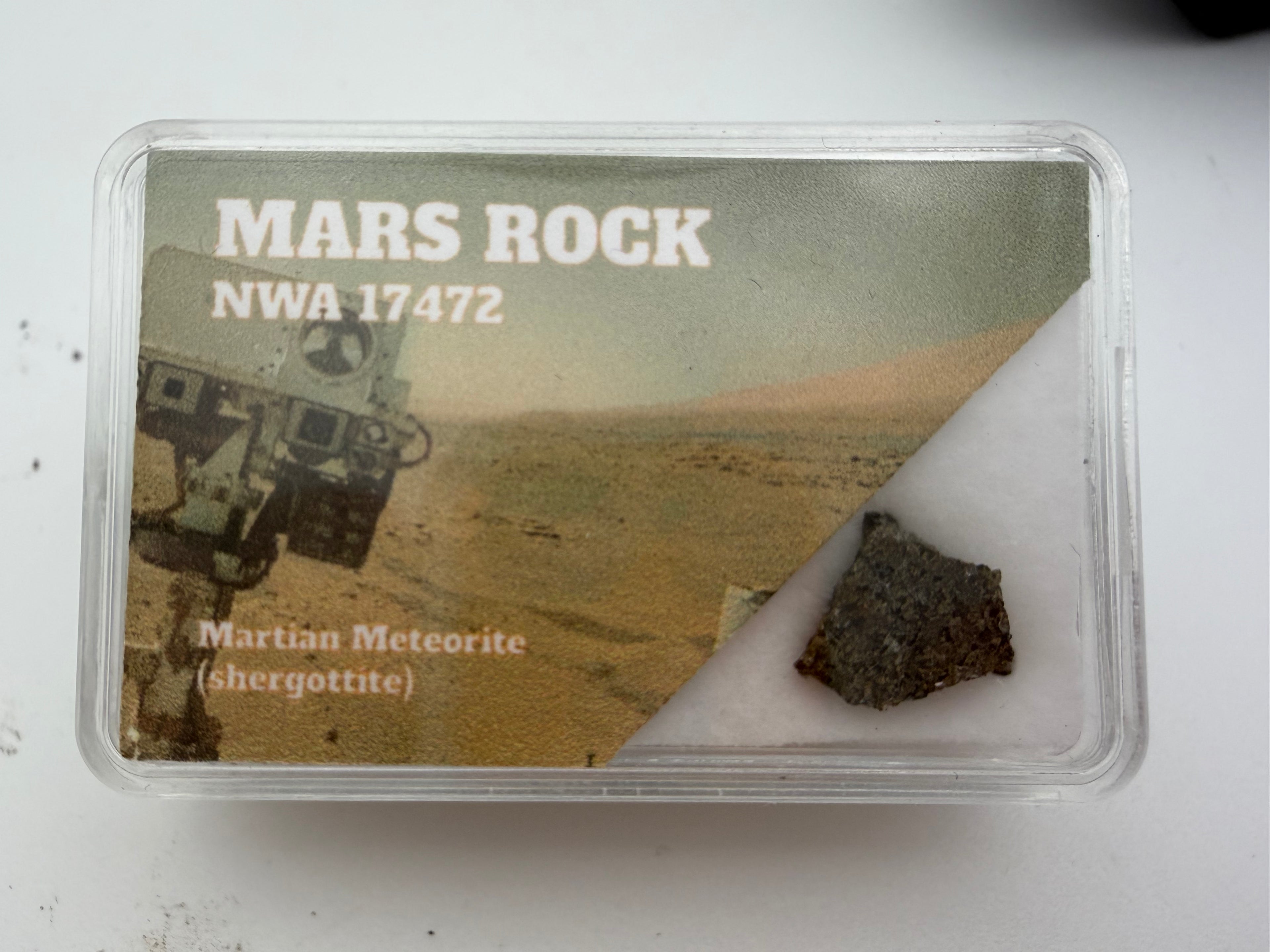 NWA 17472 Mars Meteorite - Rare fragment of Martian Shergotitte w/COA- Display/Gift box