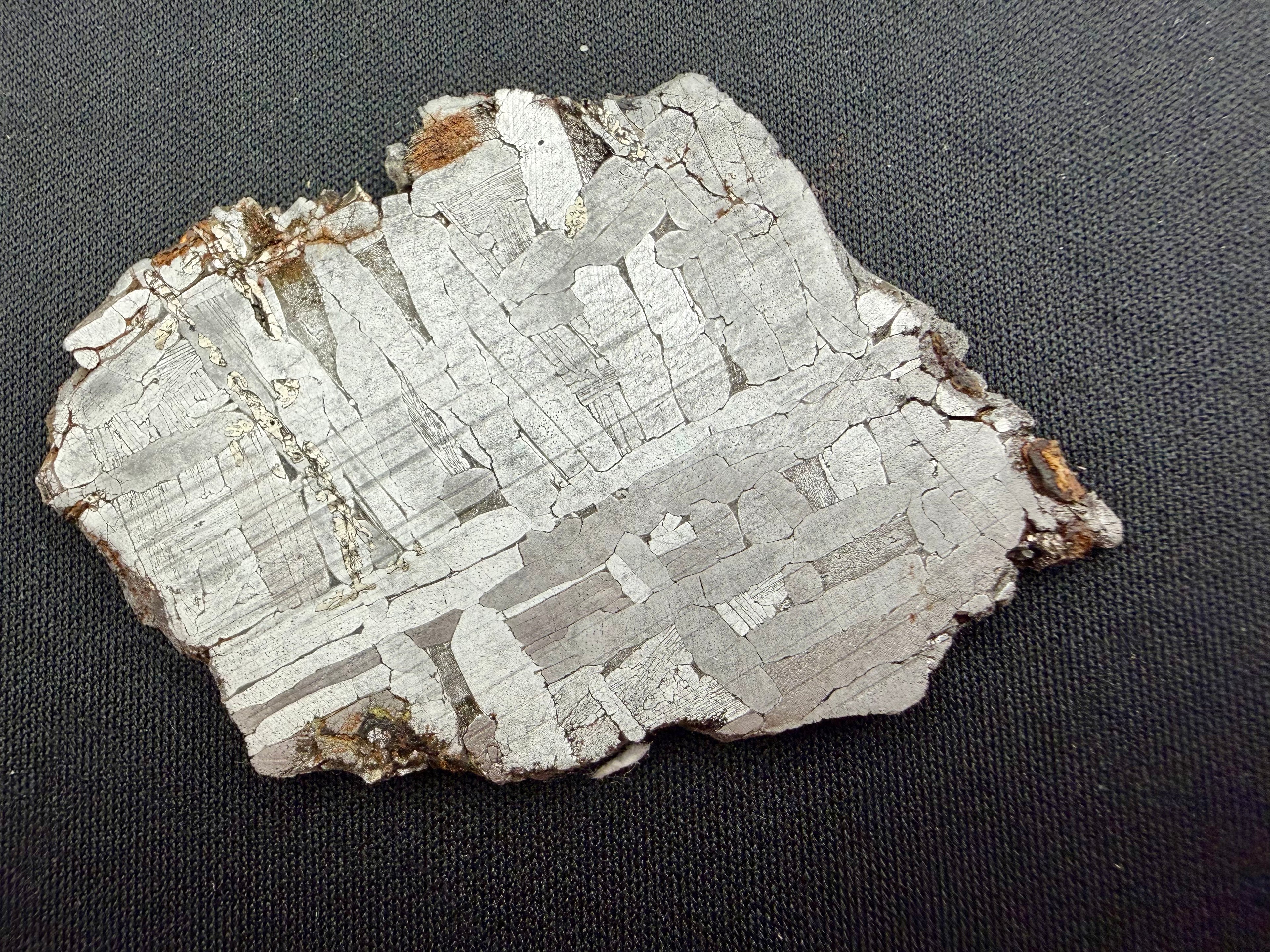 Kaalijarv Iron Meteorite Full Slice IAB-MG Etched w/ COA & Gembox Display Case, 35.71g