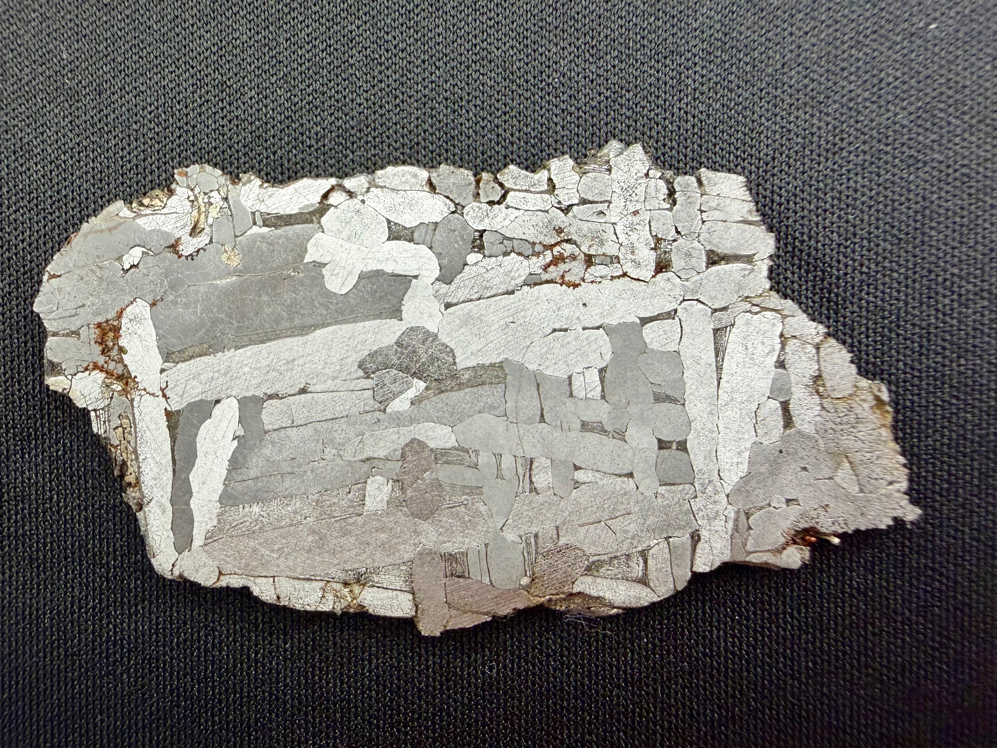 Kaalijarv Iron Meteorite Full Slice IAB-MG Etched w/ COA & Gembox Display Case, 23.10g