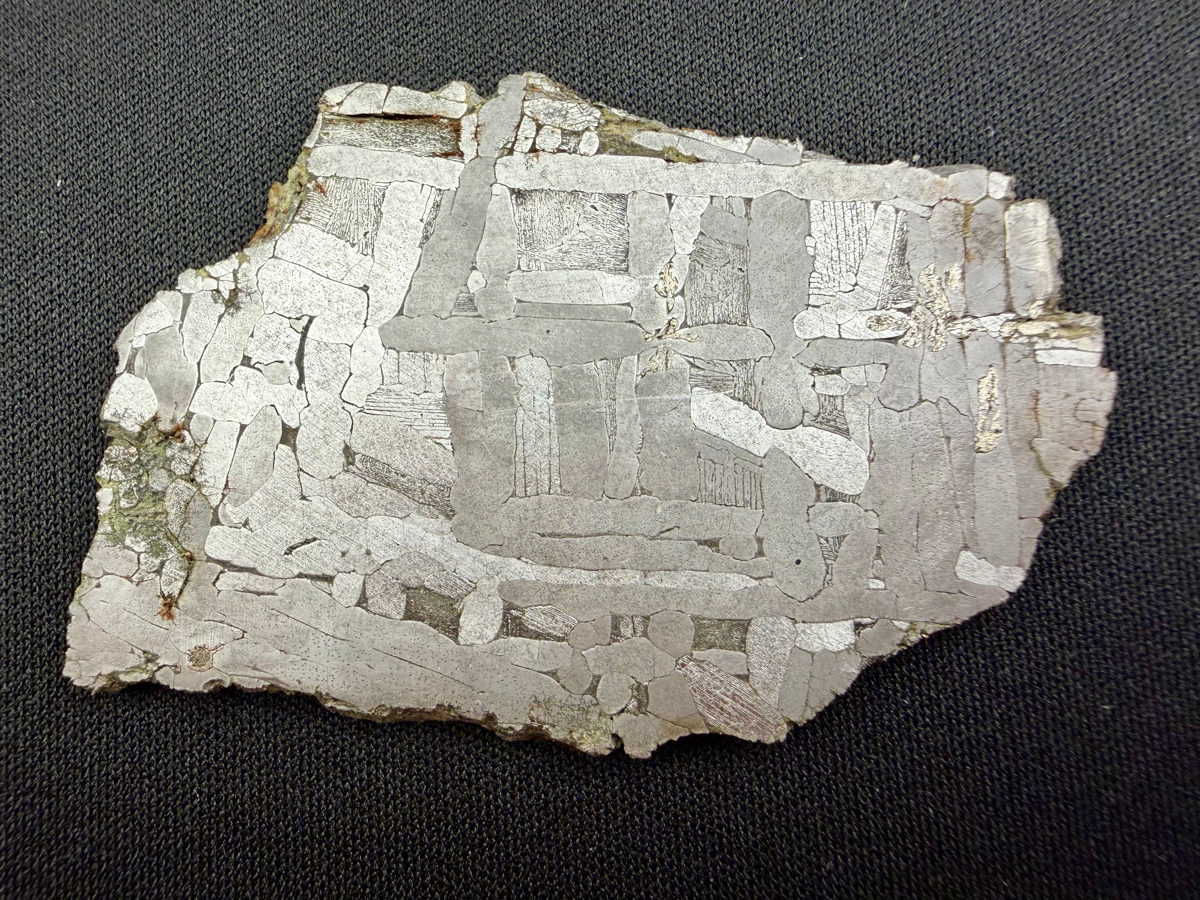 Kaalijarv Iron Meteorite Full Slice IAB-MG Etched w/ COA & Gembox Display Case, 31.82g