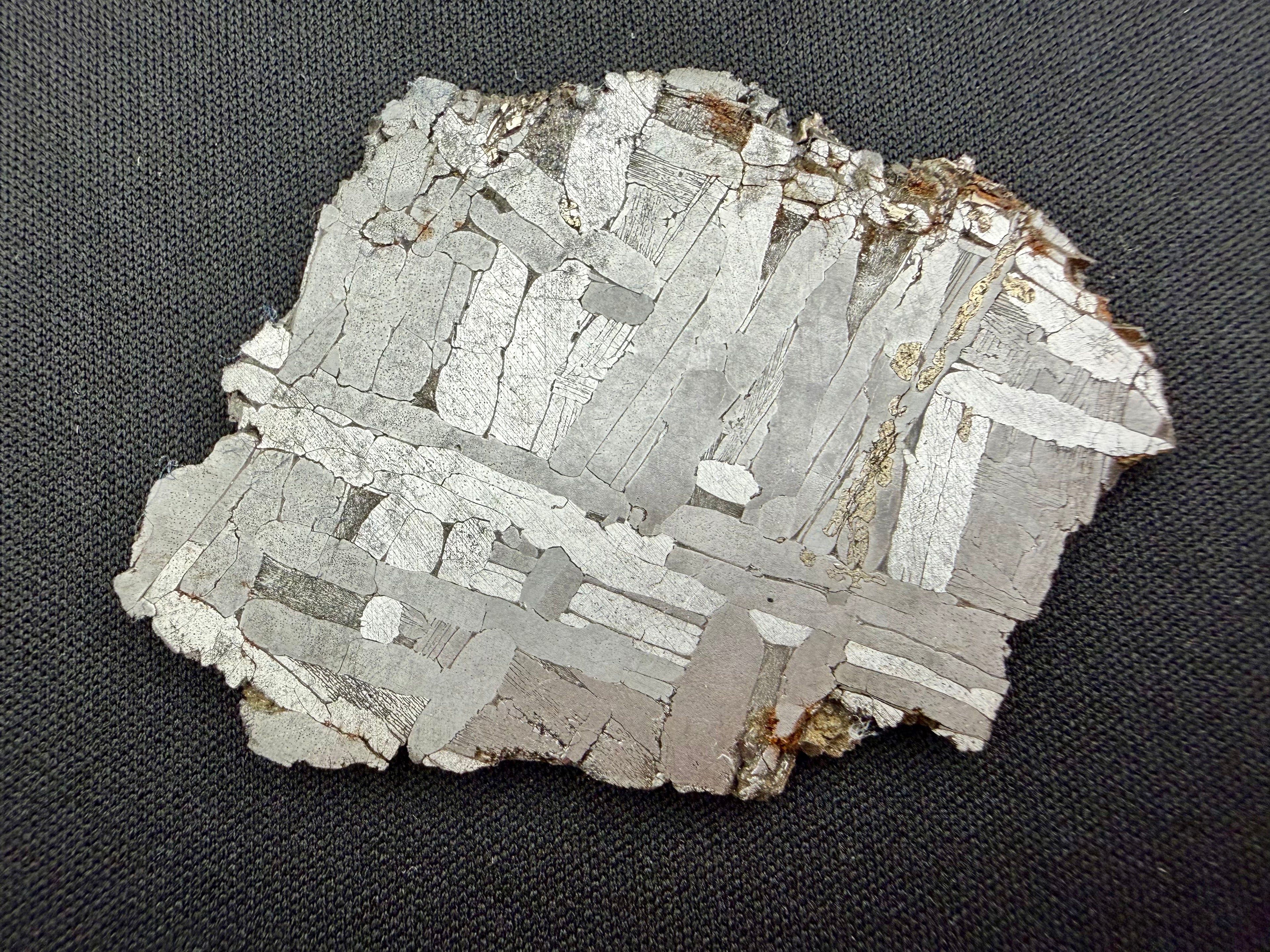 Kaalijarv Iron Meteorite Full Slice IAB-MG Etched w/ COA & Gembox Display Case, 34.92g