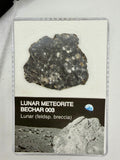 Bechar 003 lunar feldspathic breccia meteorite slice 4.75g -- Moon rock from lunar highlands, Treasure Coast Meteorite Co.