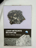 Bechar 003 lunar feldspathic breccia meteorite slice 3.63g, complete section -- Moon rock from highlands, Treasure Coast Mete