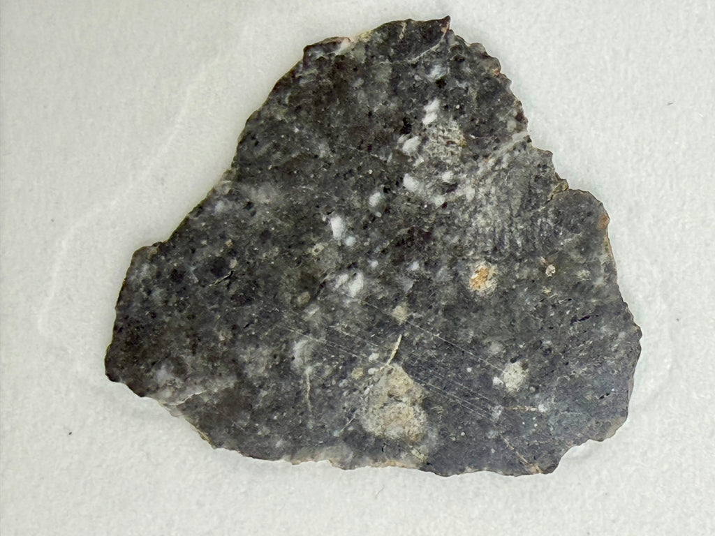 Bechar 003 lunar meteorite 3.19g -- feldspathic clasts and fine-grained matrix showing highland breccia texture