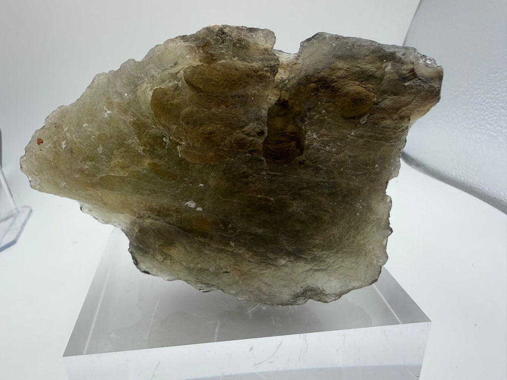 Libyan Desert Glass 353.18g -- natural surface sculpting and pitting from sandblasting in Great Sand Sea