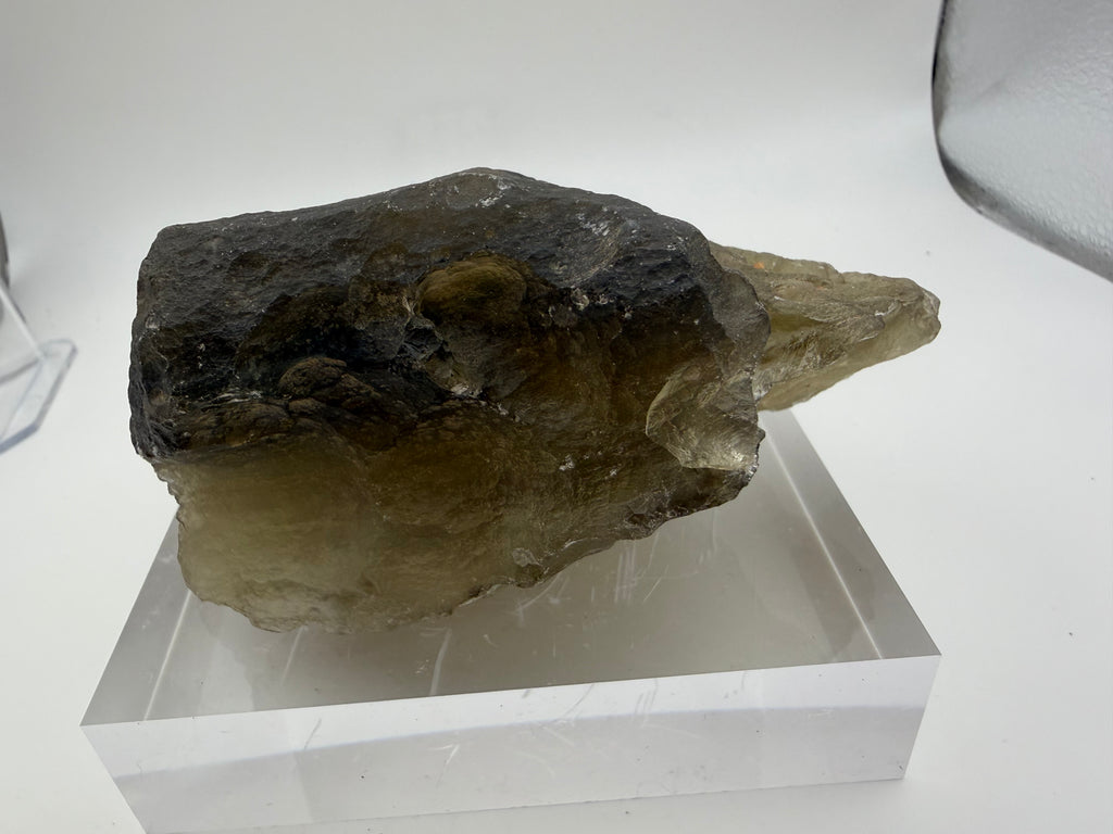 Libyan Desert Glass 353.18g -- aerodynamic surface features and weathered matte texture from desert exposure