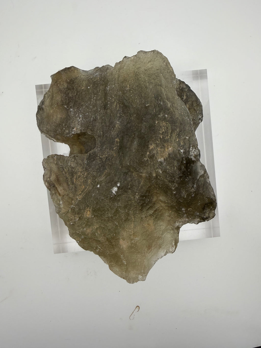 Libyan Desert Glass 353.18g -- natural inclusions and bubbles captured in impact melt phase