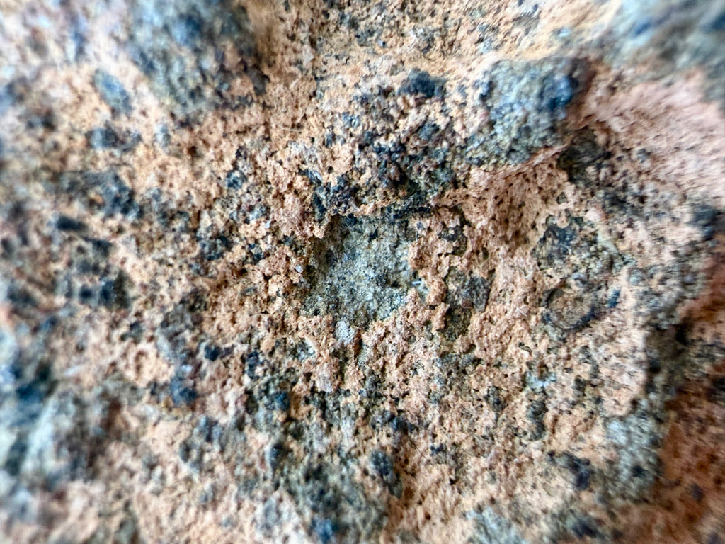 Amgala 001 shergottite 43.00g -- complete individual showing preserved exterior and interior basaltic structure
