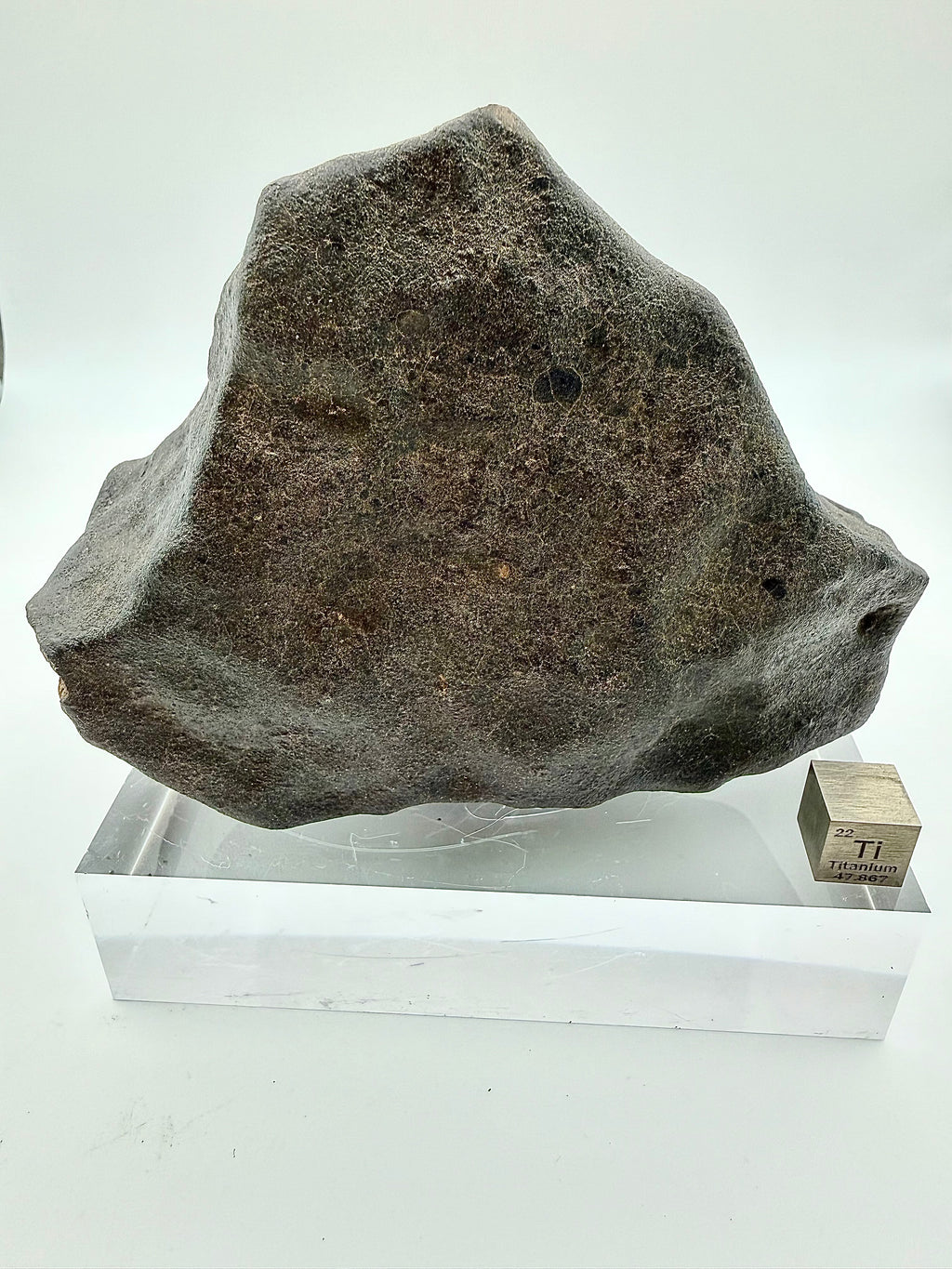 NWA XXX Ordinary Chondrite Meteorite Individual, unclassified, 820.15g, Flight Oriented with Contraction Cracks