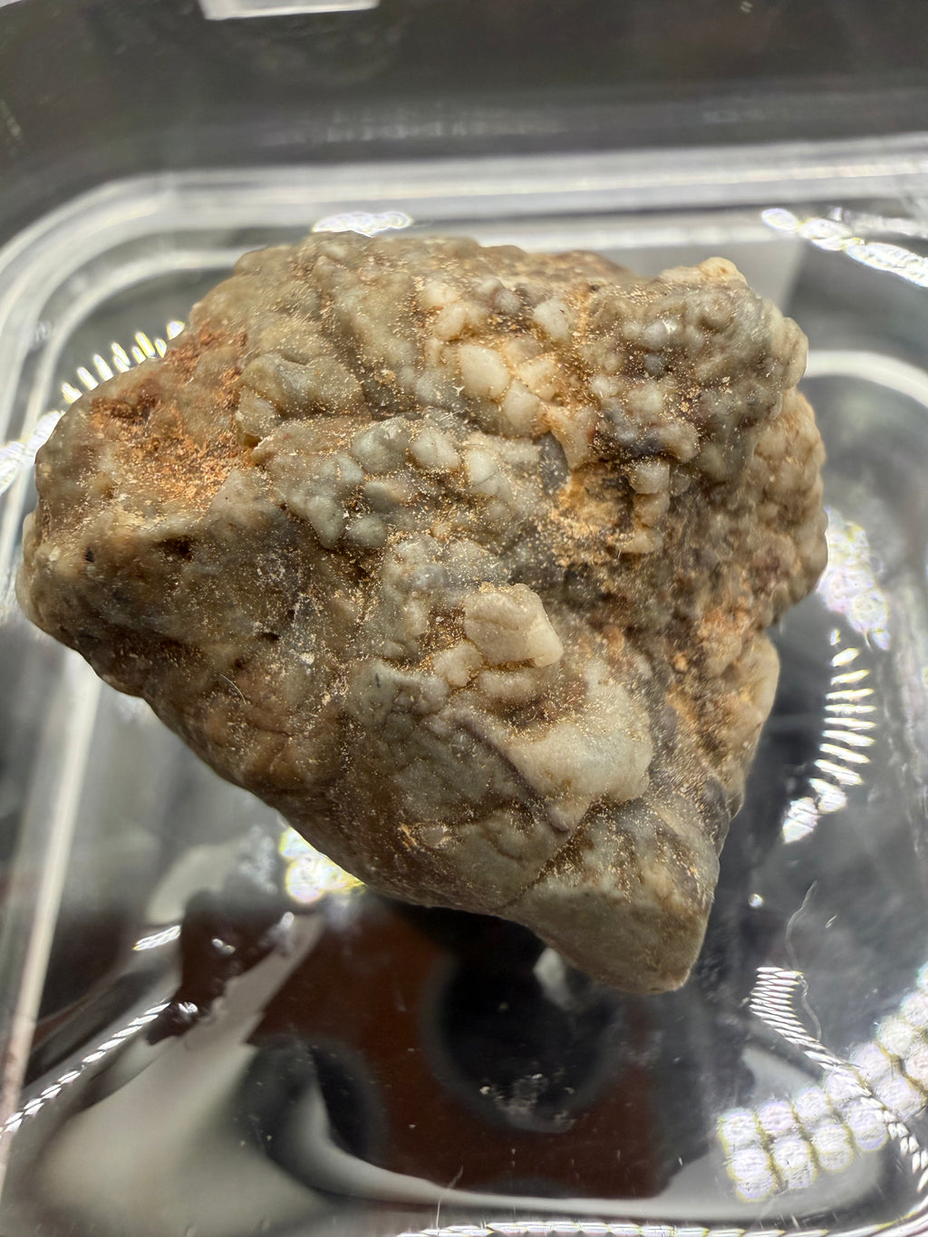 Adrar 013 lunar melt breccia meteorite 10.53g complete individual showing flow banded impact melt texture on natural surface