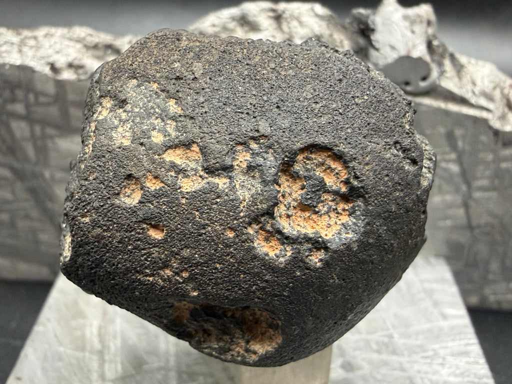 Matrix structure close-up of probable CM2 carbonaceous chondrite meteorite