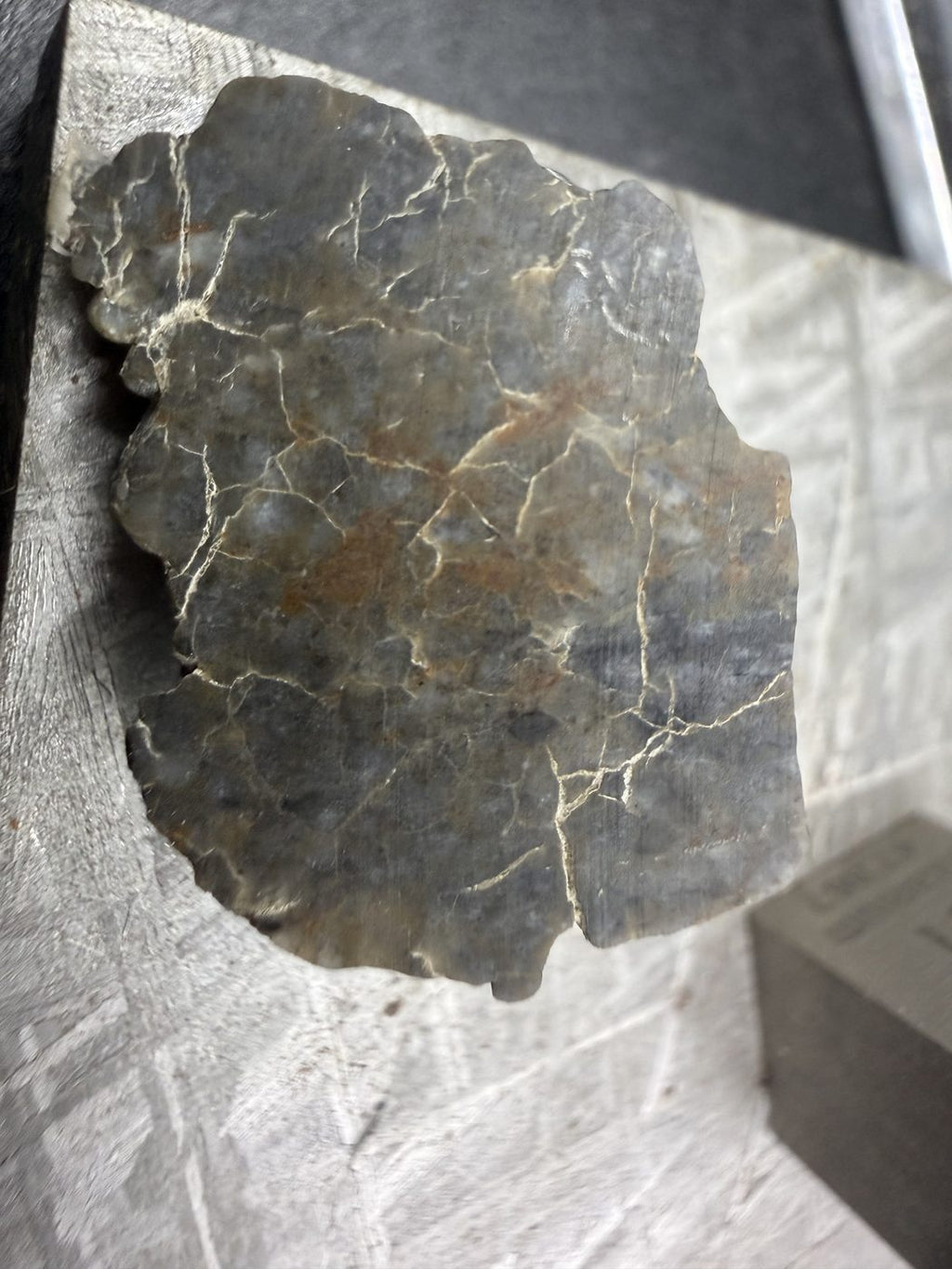 Laayoune 002 Lunar Meteorite End Cut, Feldspathic Breccia, 3.09g, Moon Rock