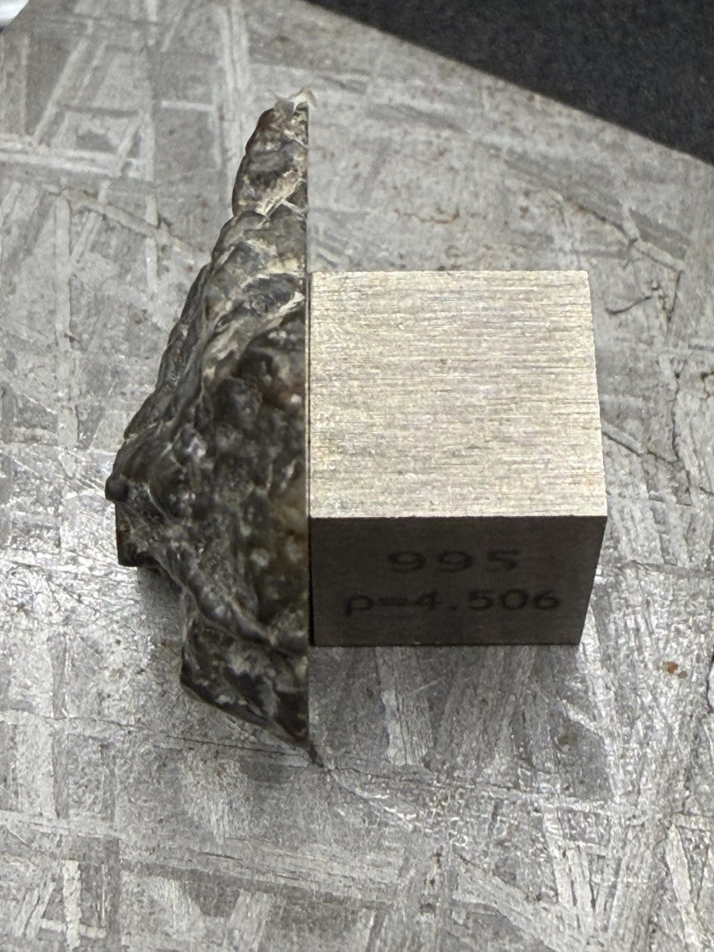 Laayoune 002 Lunar Meteorite End Cut, Feldspathic Breccia, 3.09g, Moon Rock
