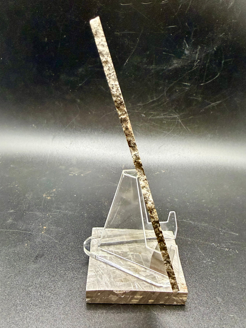 NWA 17472 shergottite 65.00g -- complete cross-section showing internal mineral distribution and shock features