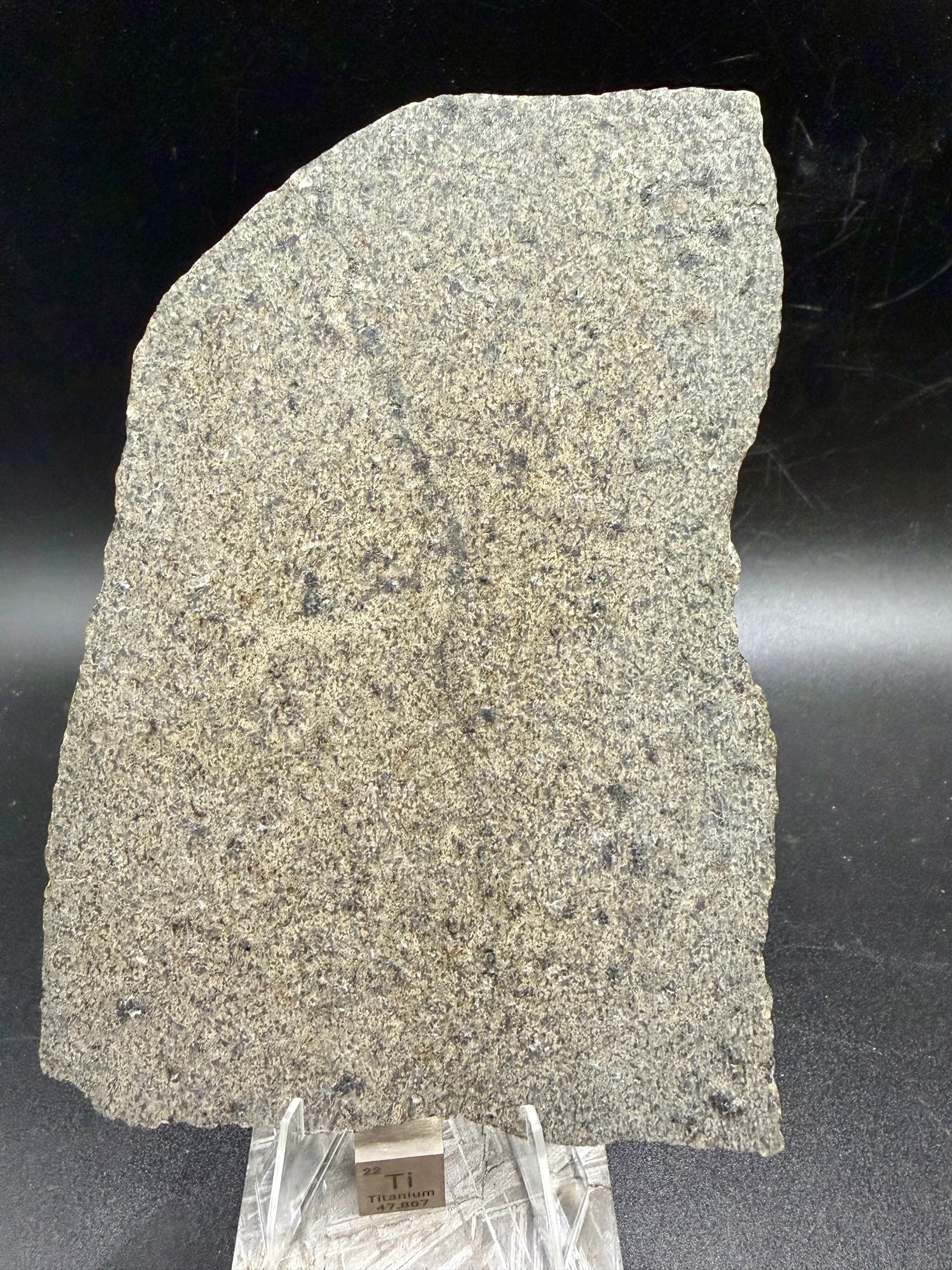 NWA 17472 Martian meteorite 65.00g -- fine-grained groundmass with glassy maskelynite transformation zones