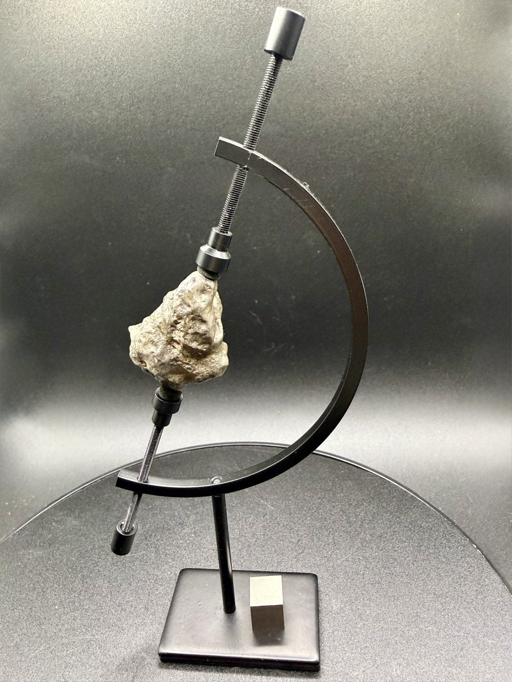 NWA 17706 lunar meteorite complete individual, 19.15 g, shown upright