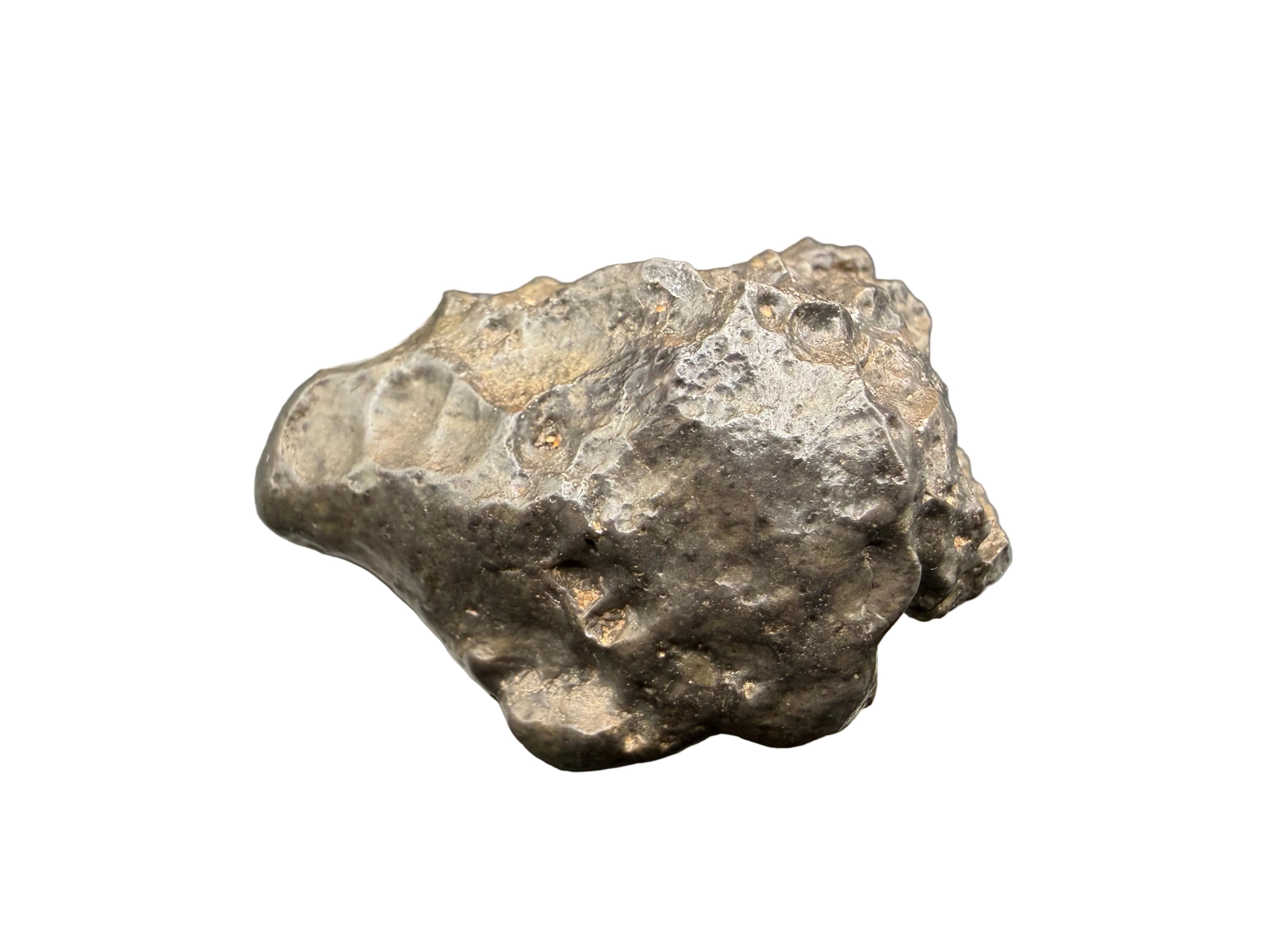 NWA 17706 lunar meteorite, 53.80g complete individual, on a white background