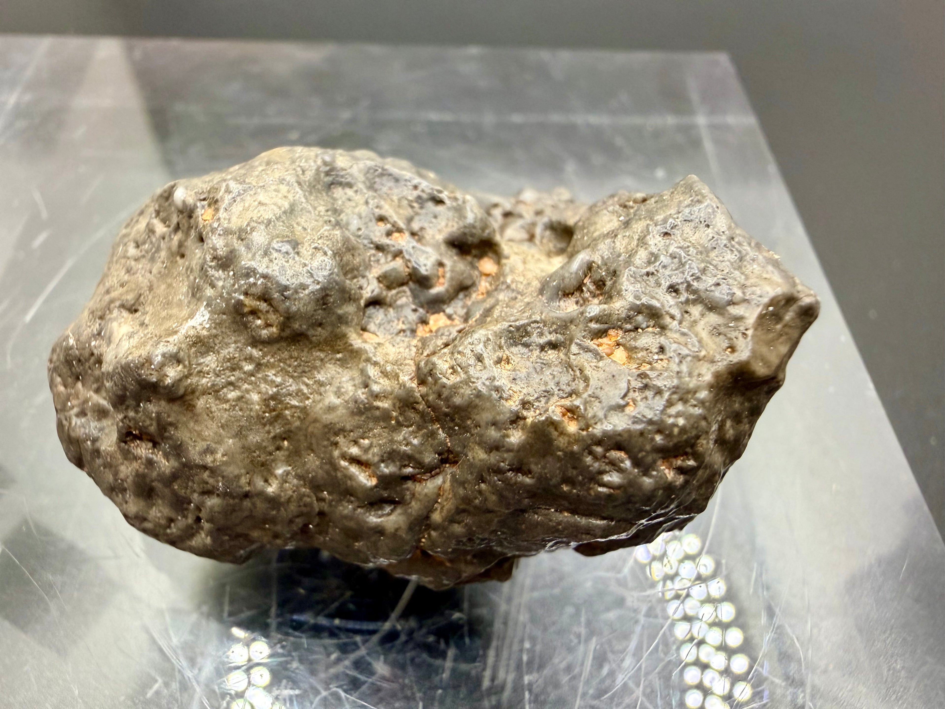 NWA 17706 lunar meteorite 45.40g complete individual on acrylic display stand