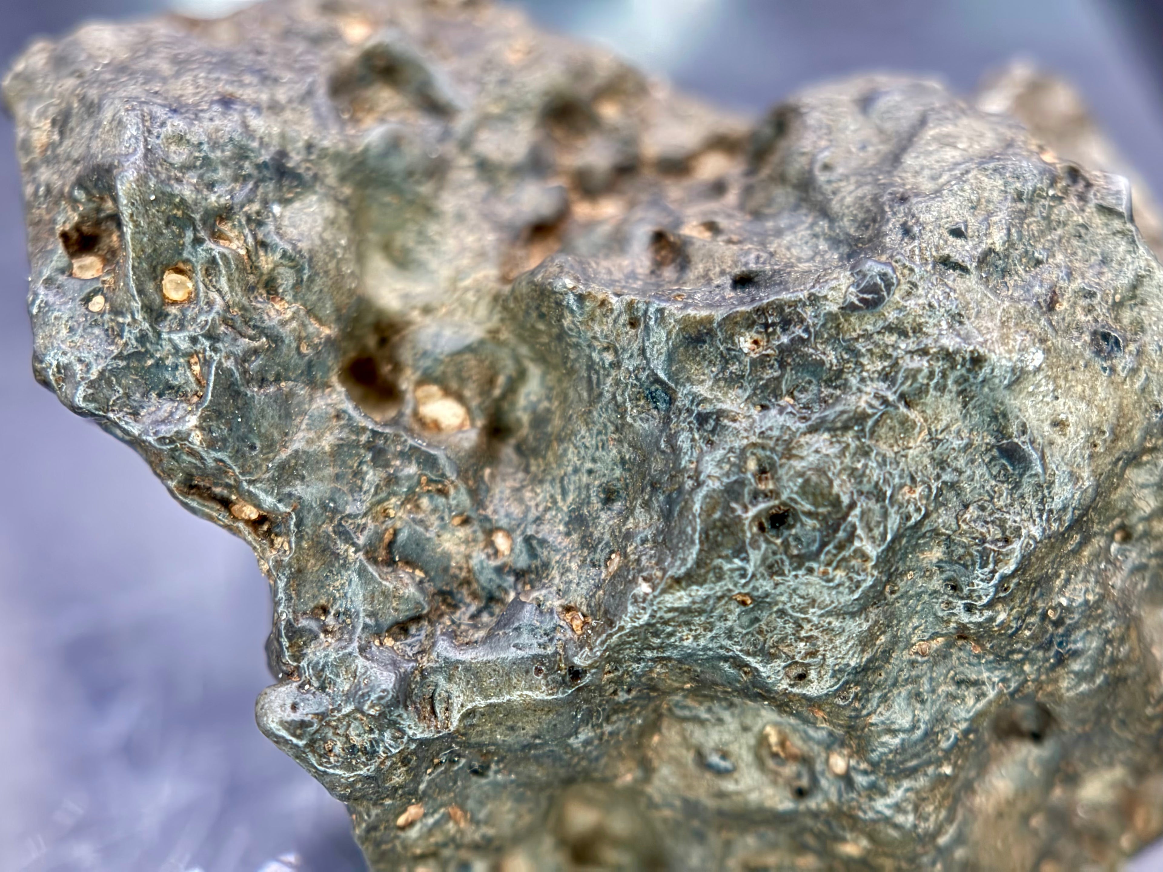 NWA 17706 individual 45.40g -- troctolitic composition showing plagioclase and olivine from lunar magma ocean
