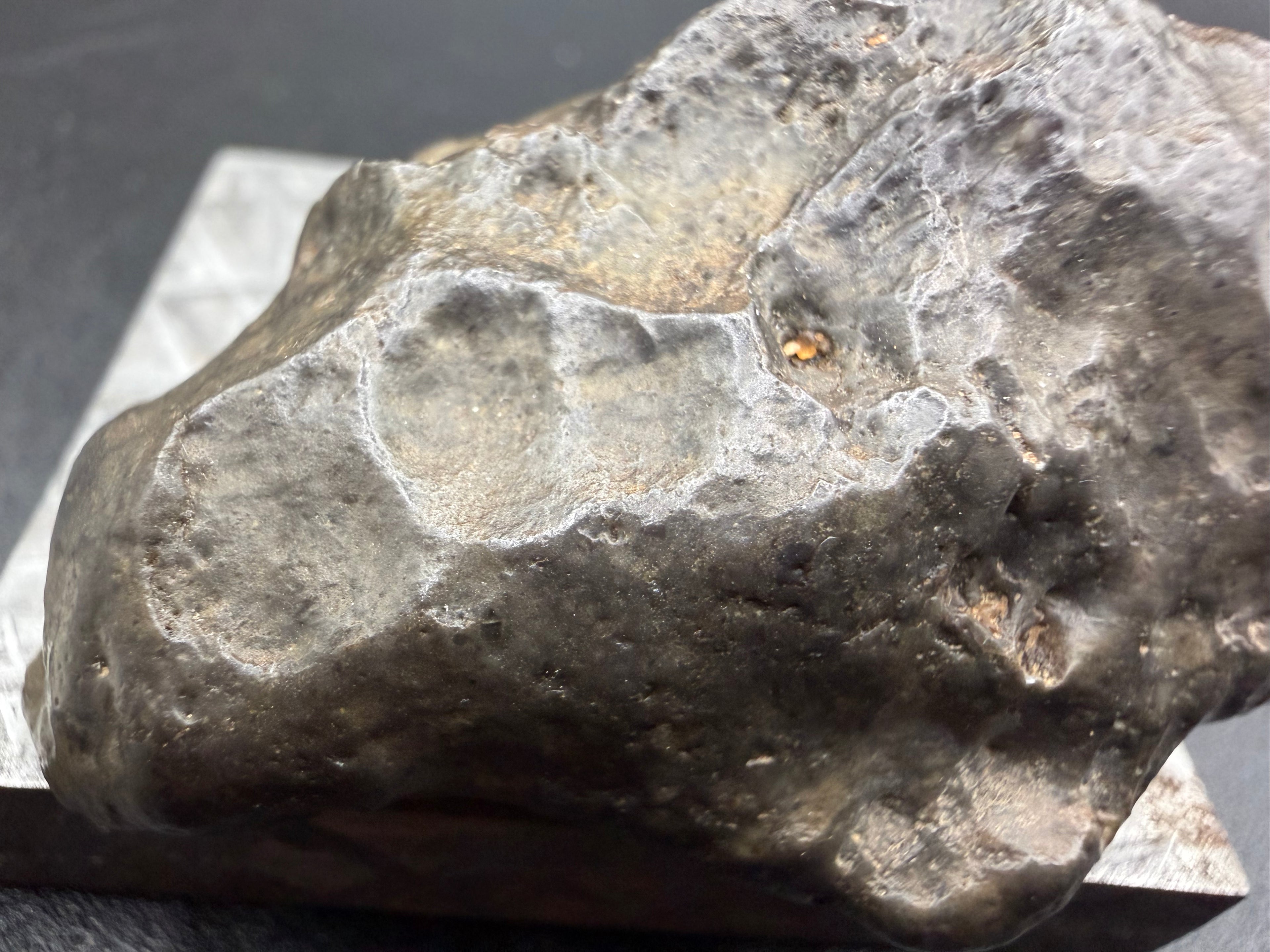 Macro view of the NWA 17706 lunar meteorite surface