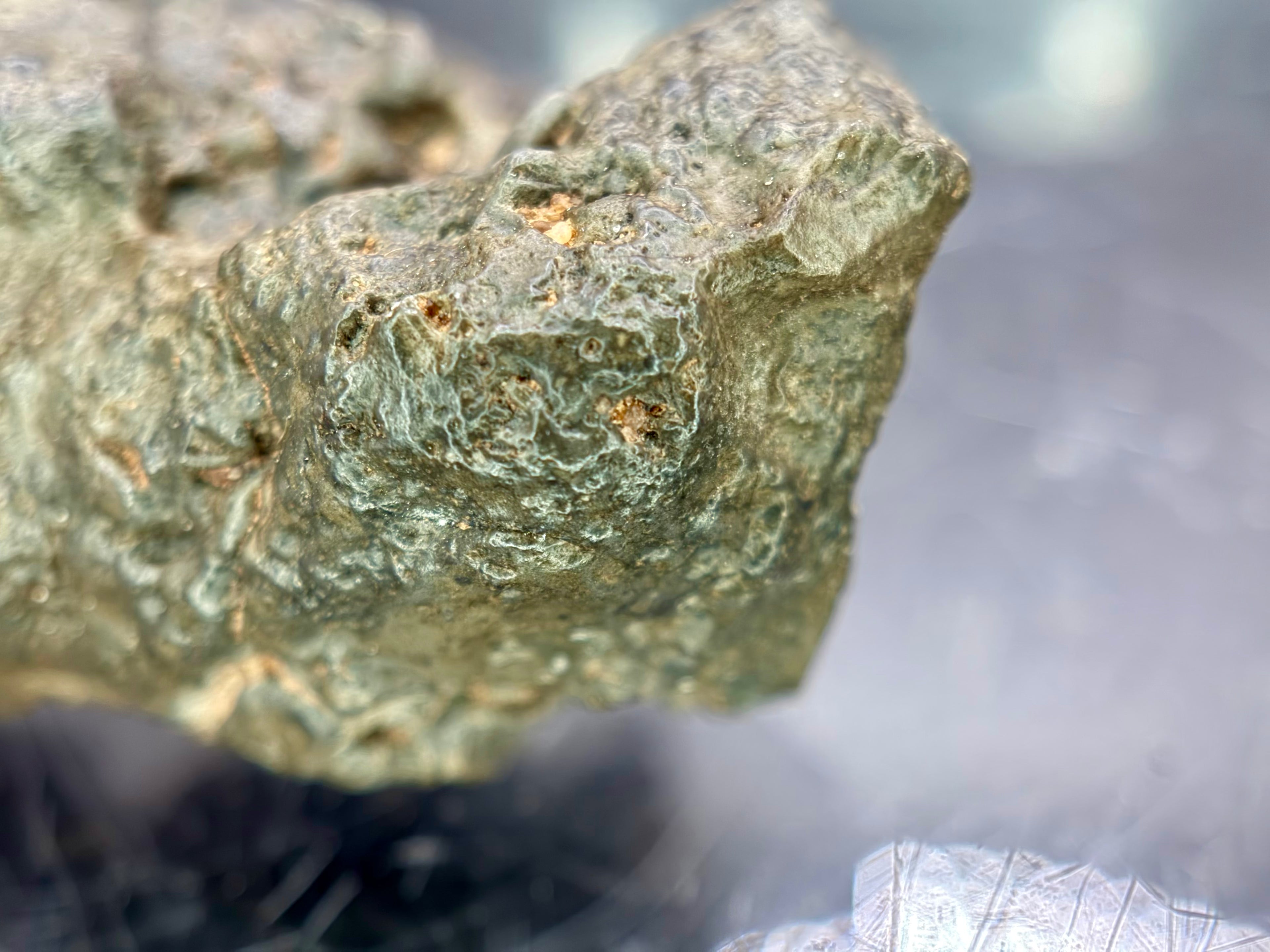 NWA 17706 Moon specimen 45.40g -- unmodified complete stone showing natural brecciation patterns