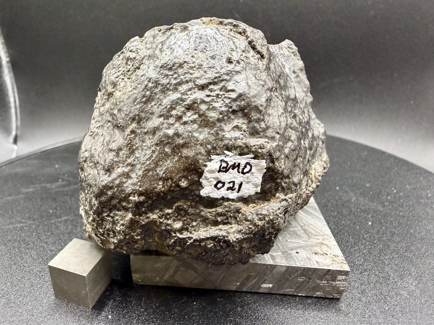 NWA 17920 CK6 Carbonaceous Chondrite Meteorite End Cut, Main Mass with Primary Fusion Crust, 279.83g