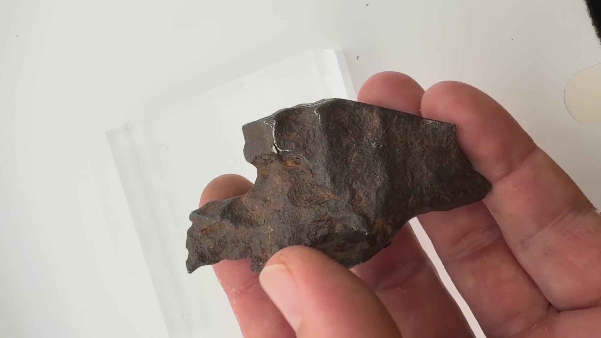 Gebel Kamil Iron Meteorite Individual, Ungrouped Ataxite, 216.06g, Polished Window